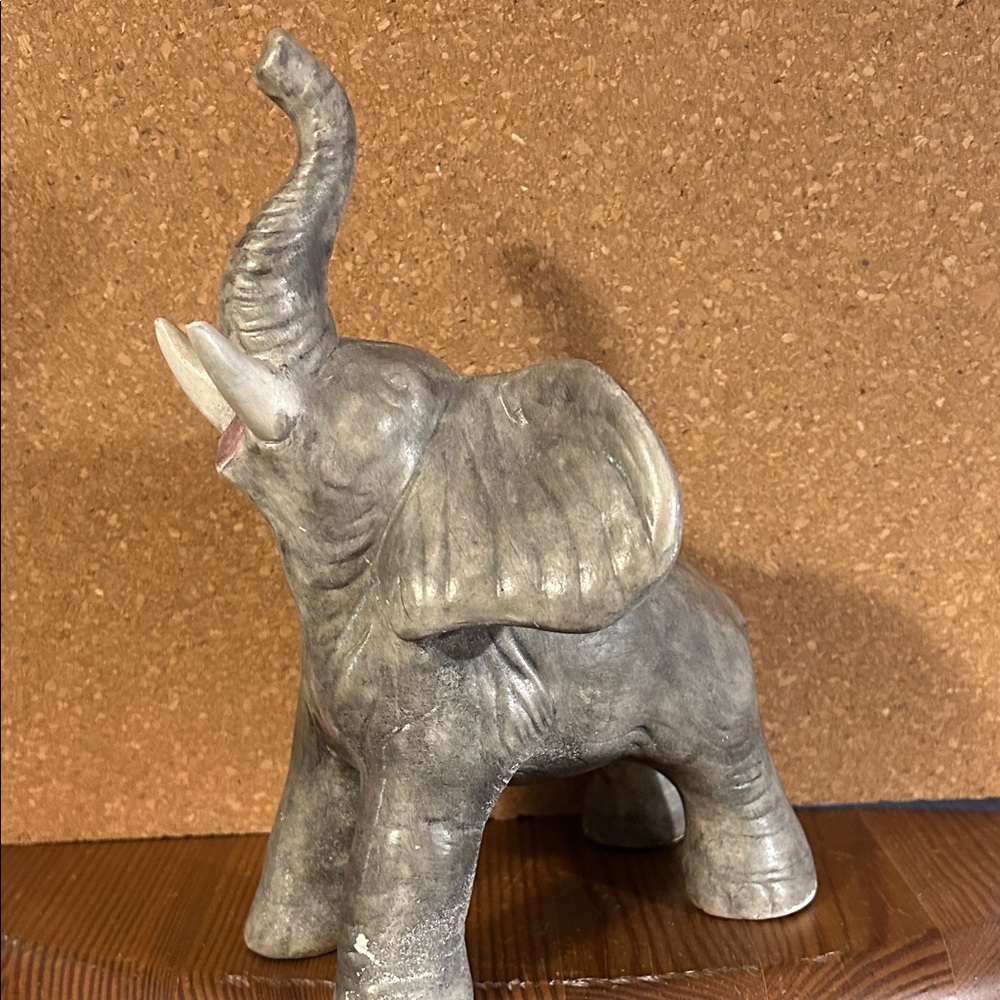 Gray Elephant Figurine